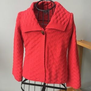 JM orange red sweater size SP